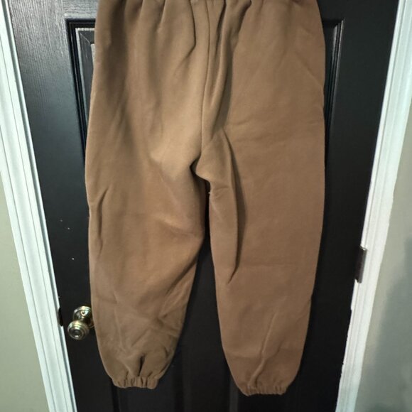 Original Customs Brand Heavyweight Unisex Sweatpants Brown Medium - Picture 3 of 3